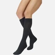 Knee-high compression stockings