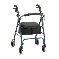 Rollator with seat and basket